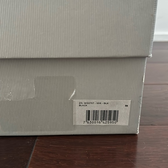 Tom Ford Black Suede Lace Up Open-Toe Booties (38) - Picture 7 of 8